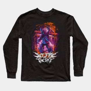 Summertime Slaughter - Orange Blood, Band: Set Fire to the Sky Long Sleeve T-Shirt